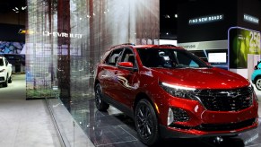 2020 Chevy Equinox on display at an auto show