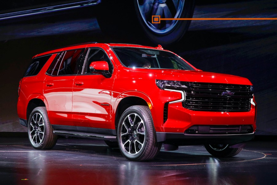 2021 Chevy Tahoe on display