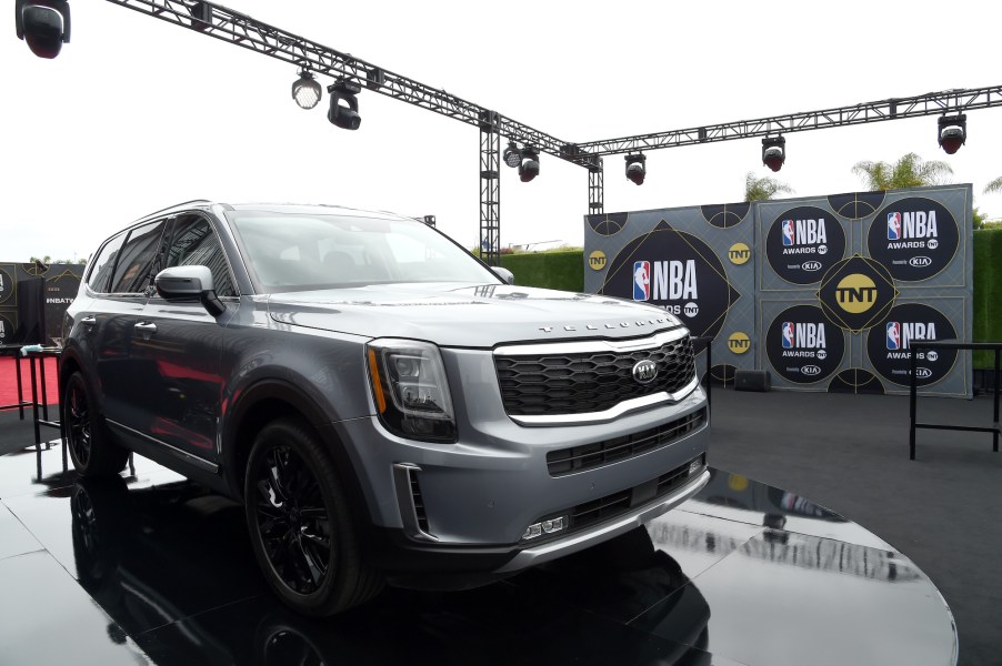 A Kia Telluride is seen during the 2019 NBA Awards presented by Kia on TNT