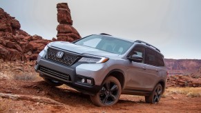 2021 Honda Passport driving in the desert