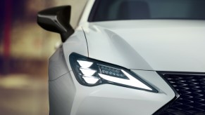 2021 Lexus RC headlight detail shot