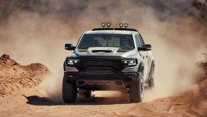 2021 Ram 1500 TRX racing through sand