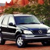 ML320 1999 model year press photo in a scenic desert landscape