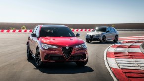 The Alfa Romeo Stelvio Quadrifoglio is a super SUV with a Ferrari engine.