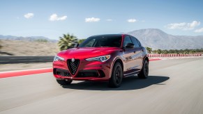 The Alfa Romeo Stelvio Quadrifoglio is a super SUV with a Ferrari engine.