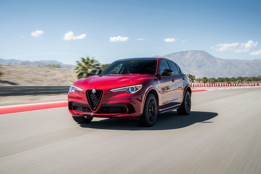 The Alfa Romeo Stelvio Quadrifoglio is a super SUV with a Ferrari engine.