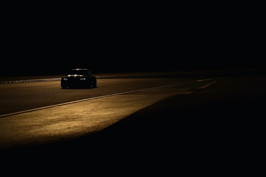 The BMW M235i Racing Cup of Stephen Gu, Li Fei,Stefan Beyer and Christopher Hewer drives during qualifying for the Hankook 24 Hours Dubai Race