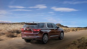 Chevrolet Traverse driving in the desert