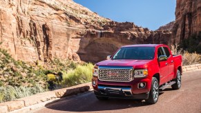 GMC Canyon Denali in the desert canyons