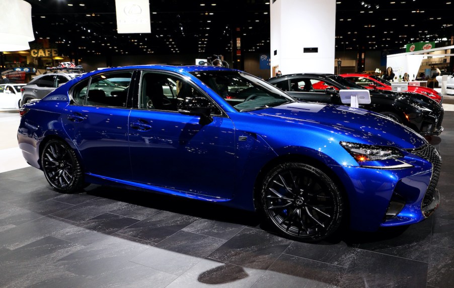 2020 Lexus GS F is on display at the 112th Annual Chicago Auto Show at McCormick Place