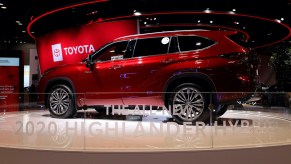 2020 Toyota Highlander Hybrid is on display at the 112th Annual Chicago Auto Show