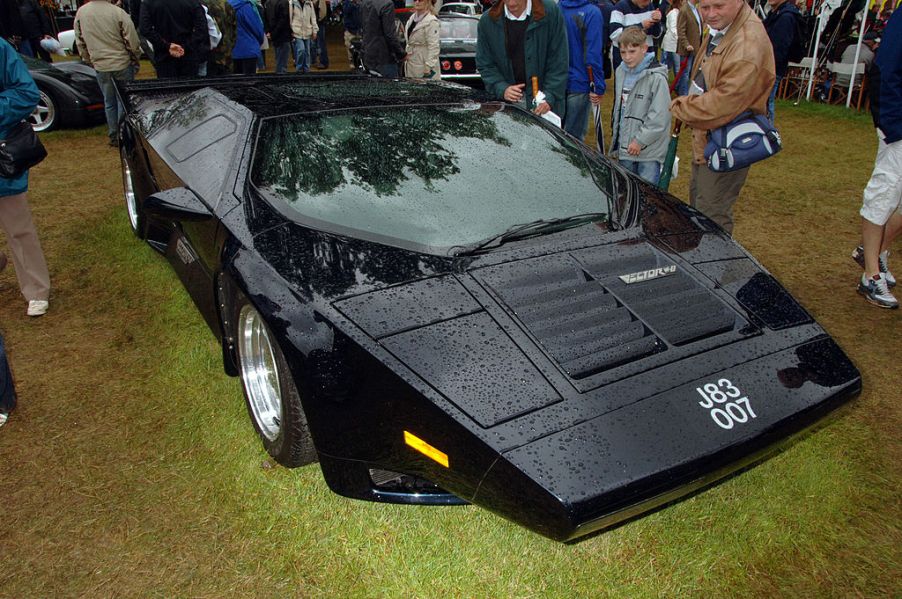 GOODWOOD, ENGLAND - JUNE 24: The Vector W8 is displayed at the Goodwood Festival of Speed on the Earl of March's private lawn on June 24, 2007 in Goodwood, England. (Photo by Dave Benett/Getty Images)