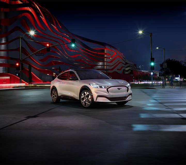 2021 Ford Mustang Mach-E in white