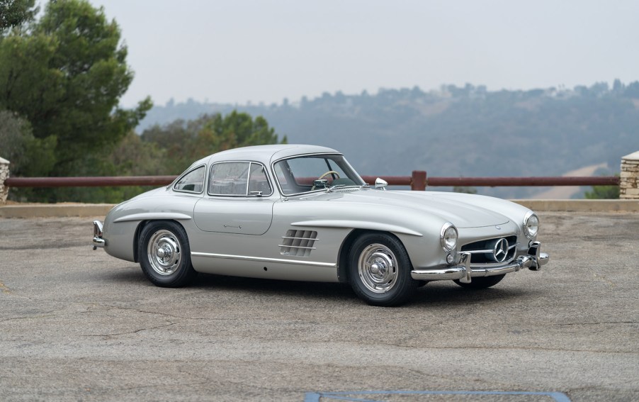 1957 Mercedes-Benz 300 SL Gullwing parked