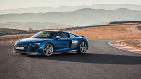 Blue 2020 Audi R8