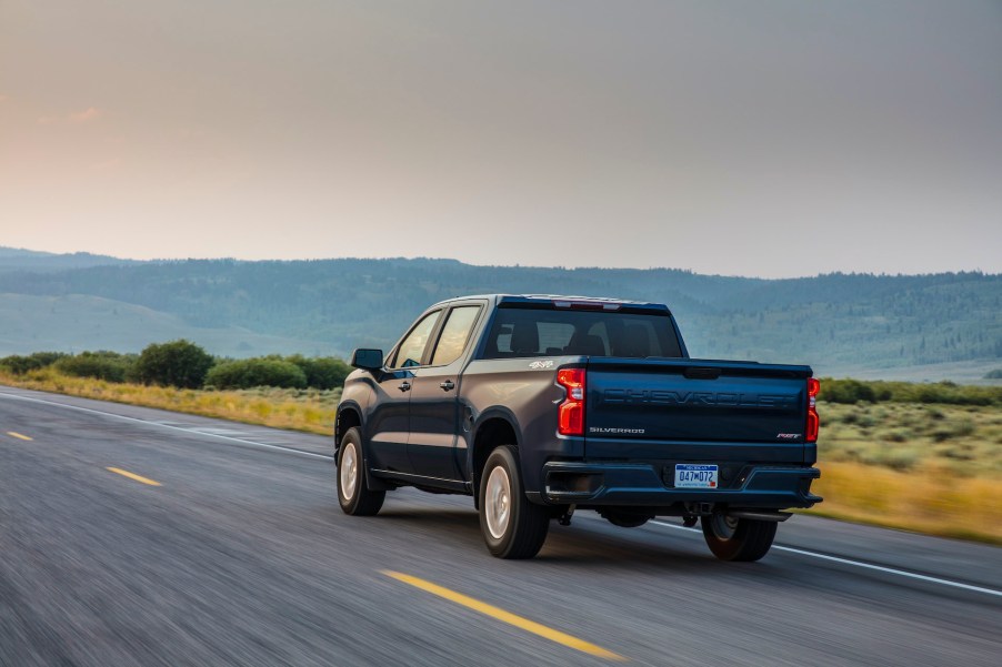 A photo of the Chevrolet Silverado outdoors.