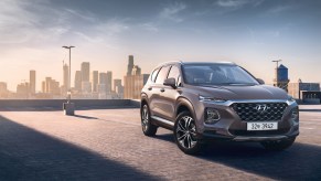 2020 Hyundai Santa Fe in a parking lot