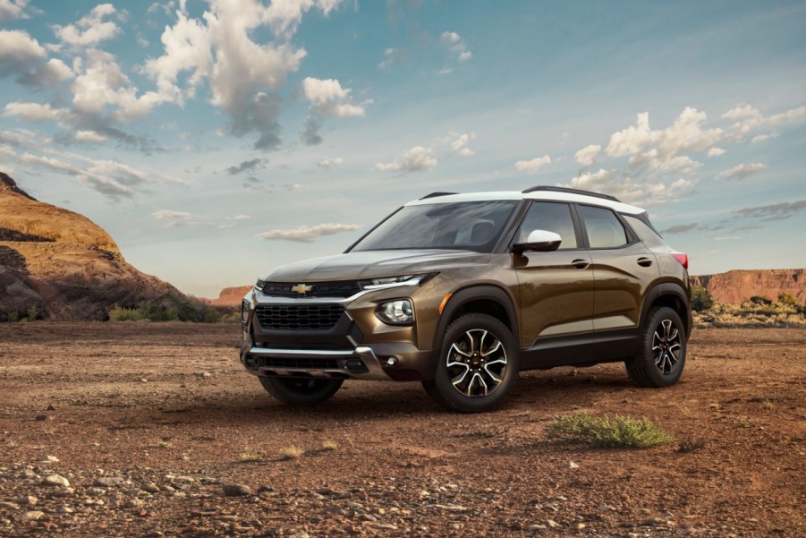 A photo of the Chevrolet Trailblazer outdoors.