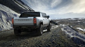 The GMC Hummer EV is an all-electric pickup truck.