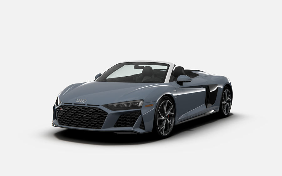 The Audi R8 is a V10-powered supercar.