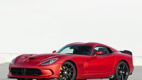 The Dodge Viper is a V10 manual transmission sports car.