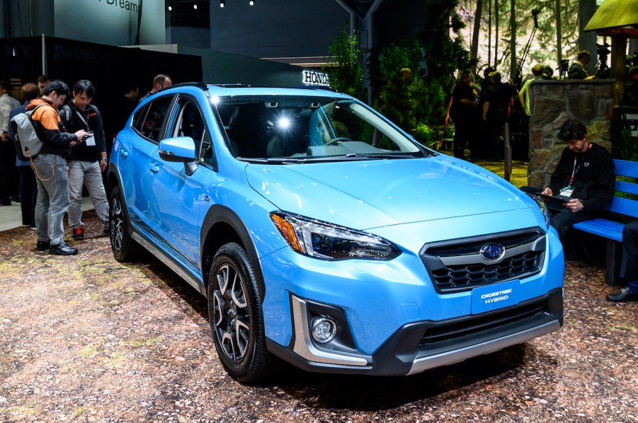 Subaru Crosstrek Hybrid seen at the New York International