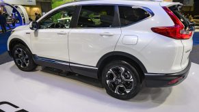 Honda CR-V Hybrid compact crossover SUV on display at Brussels Expo