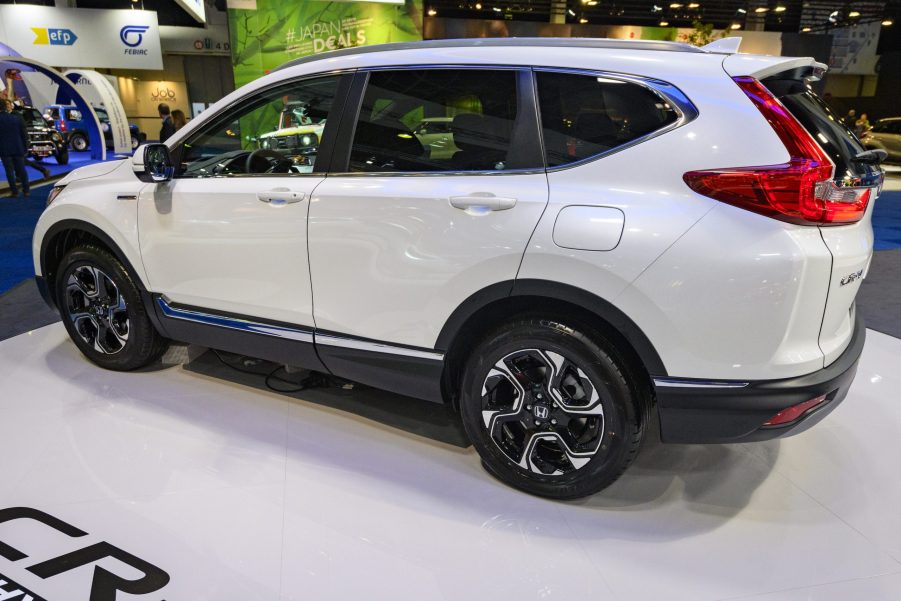 Honda CR-V Hybrid compact crossover SUV on display at Brussels Expo