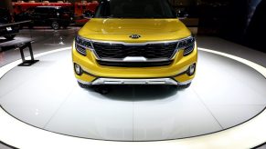 2021 Kia Seltos SX, cousin of the Hyundai Kona, is on display at the 112th Annual Chicago Auto Show