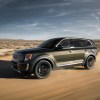 2020 Kia Telluride driving down a dirt road