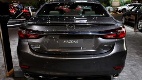 A Mazda6 on display at an auto show