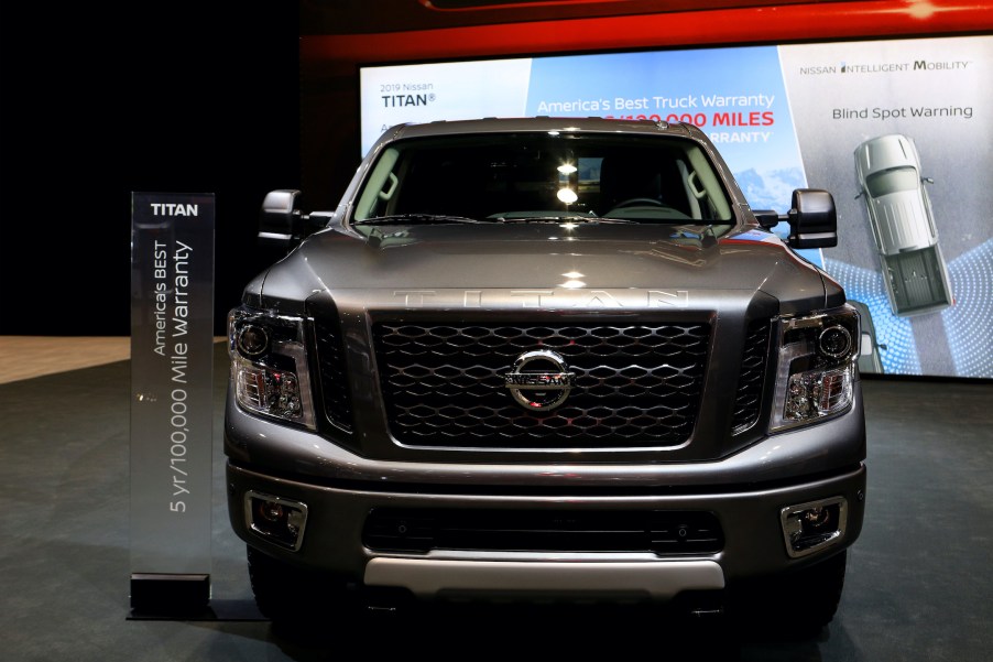 2019 Nissan Titan XD Pro 4X is on display at the 111th Annual Chicago Auto Show