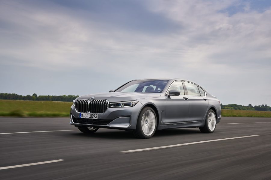 2020 BMW 7 series on a road