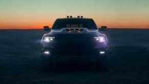 Dodge Ram 1500 TRX at dusk