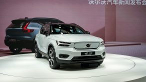 Volvo XC40 Recharge P8 Electric vehicle at Beijing International Auto Show