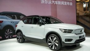 Volvo XC40 Recharge P8 Electric vehicle at Beijing International Auto Show