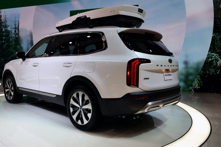 2020 Kia Telluride, competitor to the Volkswagen Atlas, is on display at the 111th Annual Chicago Auto Show at McCormick Place