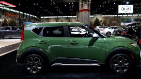 2020 Kia Soul is on display at the 111th Annual Chicago Auto Show at McCormick Place in Chicago, Illinois