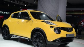 Nissan Juke model car on exhibition