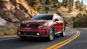 2021 Kia Sorento driving on road