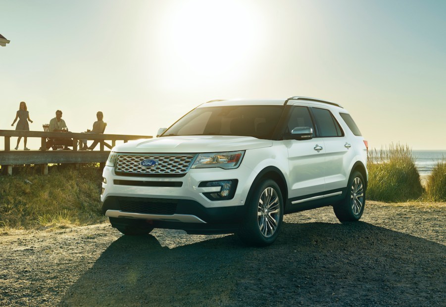 A photo of a 2017 Ford Explorer Outdoors.