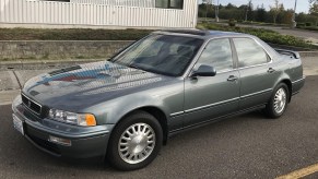 A green 1995 Acura Legend L