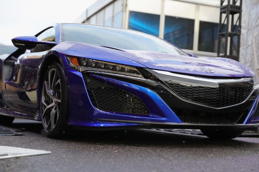 A 2017 Acura NSX on display