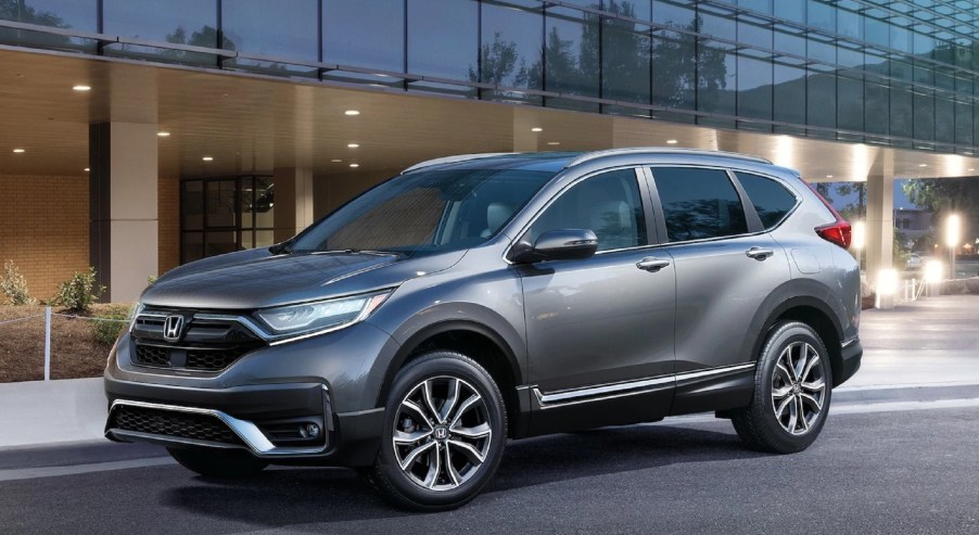 A gray 2021 Honda CR-V Touring