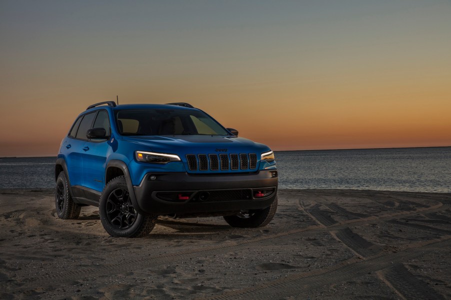 A 2021 Jeep Cherokee Trailhawk