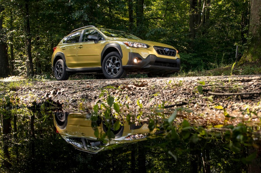 2021 Subaru Crosstrek near a creek