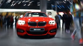 A BMW M235i is displayed during the 16th Shanghai International Automobile Industry Exhibition