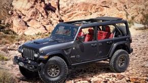 A photo of the Jeep Wrangler Rubicon 392 Concept outdoors.