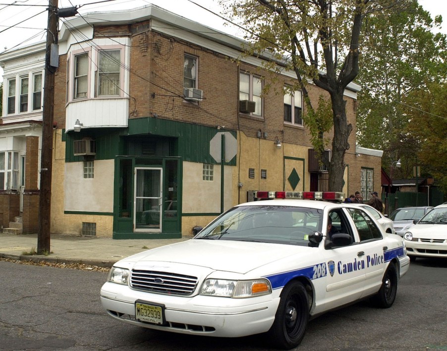 A Chevrlolet Caprice police car in Camden, New Jersey.