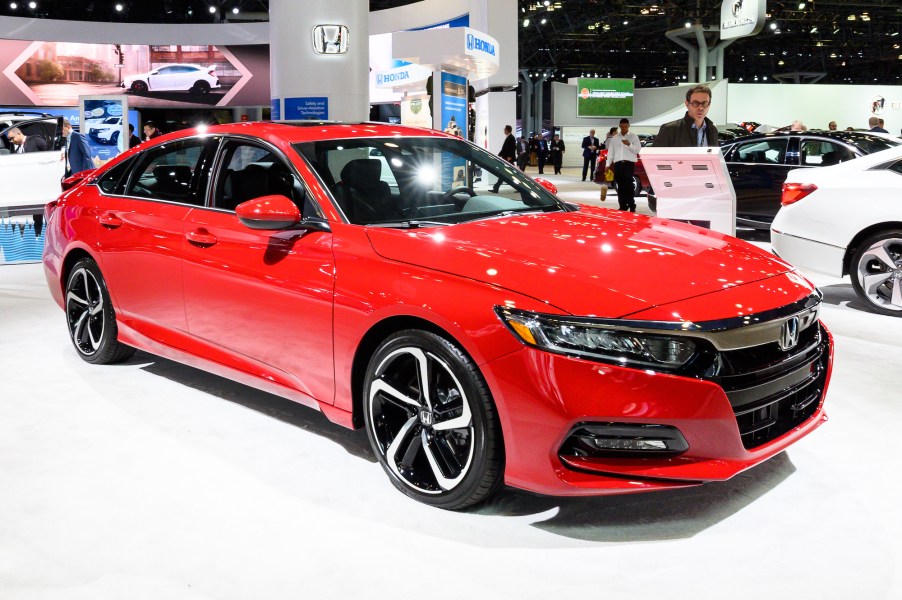 Honda Accord seen at the New York International Auto Show at the Jacob K. Javits Convention Center in New York.